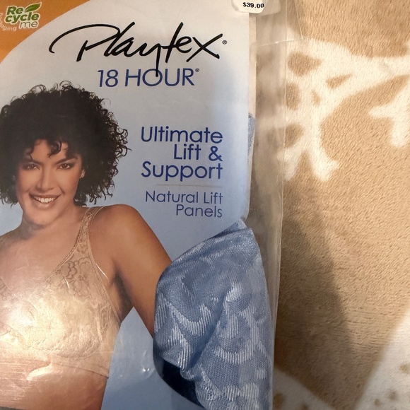 Playtex 18 HOUR Ultimate Lift & Support Bra~Zen Blue~Size 38D NEW in packaging - Picture 2 of 12